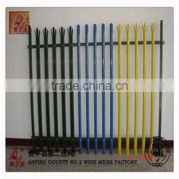 PVC Coated and Galvanized Steel Palisade Fence