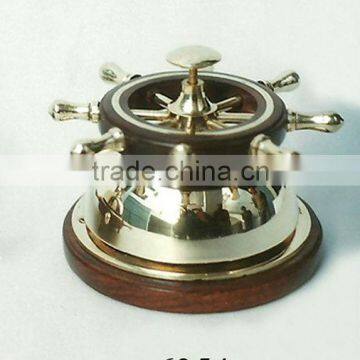 Nautical Ship Wheel Design Brass Table Bell / Nautical Gifts / Nautical Collectables / Nautical Decoration