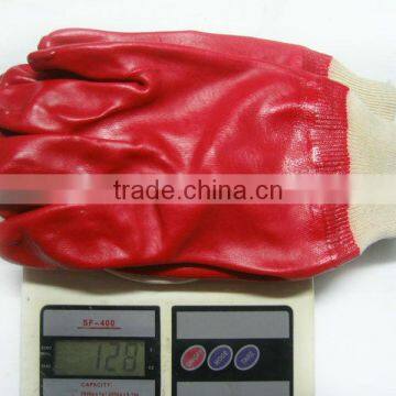 Red Industrial Working PVC Glove