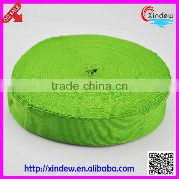 Green clothes belt cotton woven ribbon nylon band XDGL-010