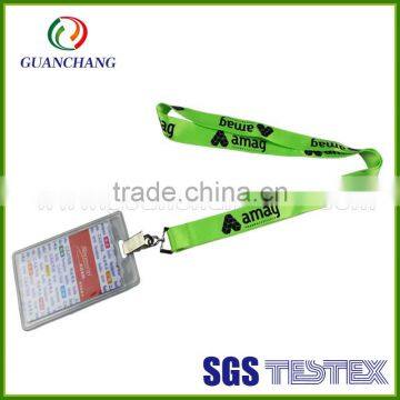 2016 Promotional Custom Nylon Screen Printing Id Card Lanyards with Brand Logo