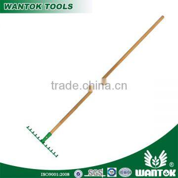 Garden Rake,Steel Rake,Level garden rake,R104L Garden rake with long wooden handle