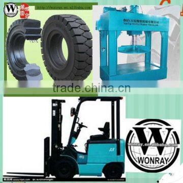 china forklift attachment,7.00-12/5.00 solid rubber Tires