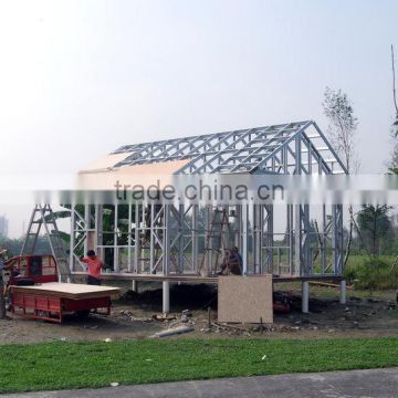 durable light steel structure of greenhouse,garage,mobile house