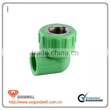 20MM- 110MM Green color PPR Pipe Female Thread Elbow