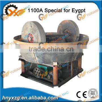 Special design for Eygpt 1100A wet pan mill for gold grinding machine