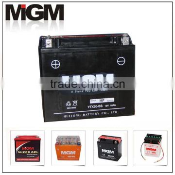 12v 18ah YTX20-BS motorcycle battery MF battery maintenance free battery gel battery sealed battery