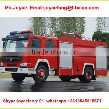 4*2,266hp Howo Water Foam Fire Fighter Truck