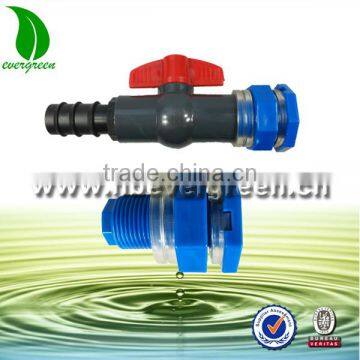 Agricultural farm land irrigation system water tank fittings plastic bulkhead tank fitting connector