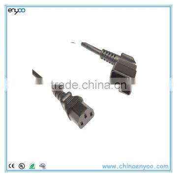 C20 Right Angle to C13 Power Cable - PC Power Cord photo-2