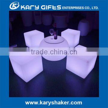 Coffee Shop Used Illuminated Furniture LED Lower Coffee Table