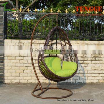 TG-16005 New season wide round rattan swing chair hanging basket chair