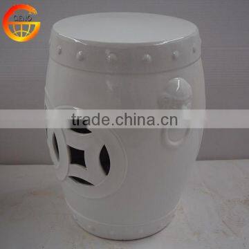 New design white ceramic stool