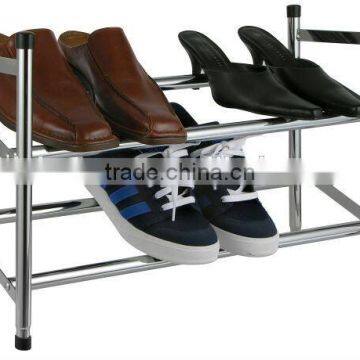 Metal chrome plating shoes rack and shoes storage