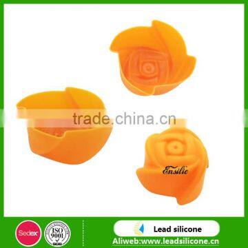 3d food grade silicone roses shape silicone cake mold