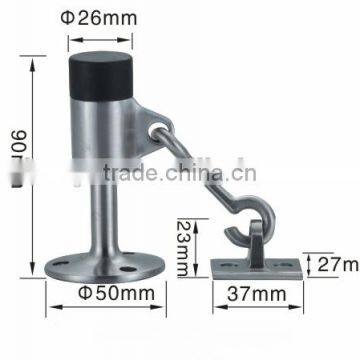 Floor Mounted Zinc Alloy Door Stopper With Hook and Holder photo-2