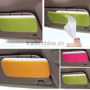 CY050 Sun Visor Car Tissue Box Plastic Tissue Holder Case