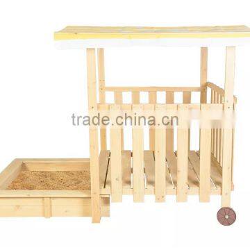 Playhouse Sandbox With Rolling Cover & Pavilion Sandbox photo-2