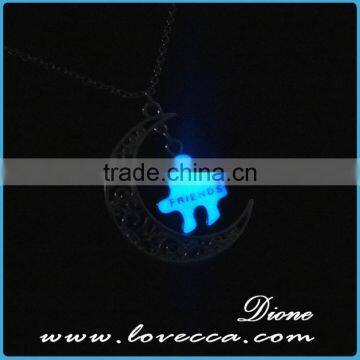 Fancy Glow Necklace Long Chain Alloy Vintage Jewelry Necklace Luminous photo-4