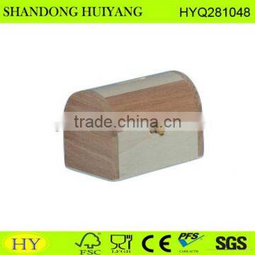 FSC poplar and china berry wood money box wholesale