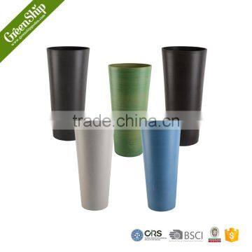 Decorative wpc tall lighted flower pots