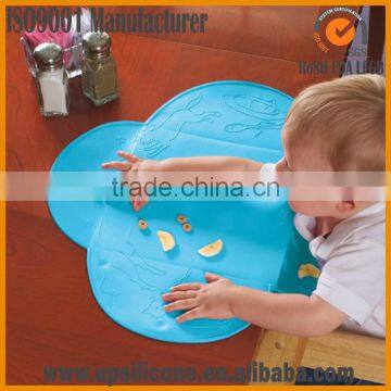 2016 Newest Infant Tiny Diner Portable Place Mat, Baby Table Mat With Sucker,washable Liner Plate photo-4