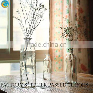 Clear glass vases andtall glass cylinder vases