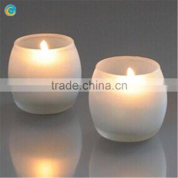 Glass Votive Candle Holders round egg shape