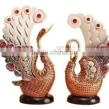 2015 Home Deco Polyresin Peacock photo-2