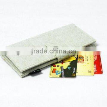 2017 Wholesale Pure Wool Felt Personalized Made Business Card/credit Card Holder Made in China