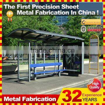 Outdoor Furniture Galvanized Steel Bus Stop Design With Different Option photo-4