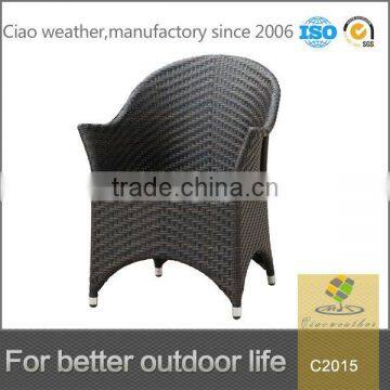 outdoor wholesale dining rattan chair with cushion