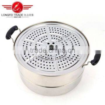 Double Multi-purpose Stainless Steel Cooking Stock Pot Stainless Steel Food Steamer photo-4