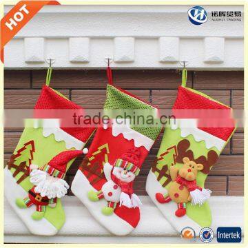 2016 Wholesale Cheap Price Beautiful Animated Christmas Stocking From China