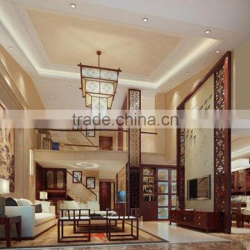 BISINI New Chinese Style Interior Wood Living Room Design