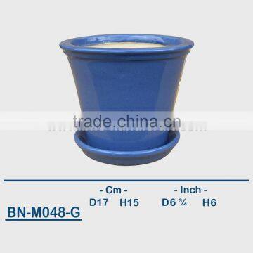 Vietnamese Ceramic Glazed Mini Flower Pot BN-M048 photo-6