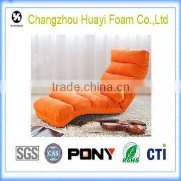 2013 very popular velvet orange recliner chesterfield sofa