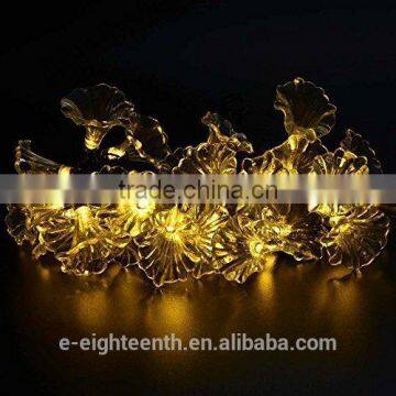 2016 New Hot Sale Morning Glory Shape 20LED Solar Power Outdoor Garden String Lights for Party Christmas photo-2