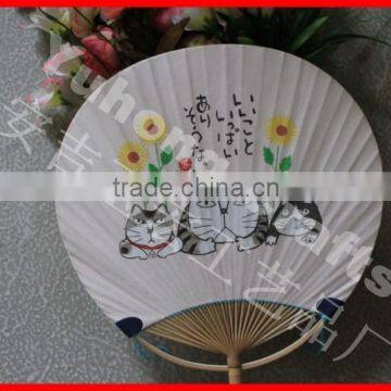2014 the Best Fashion and Beautiful Paper Round Fan photo-3