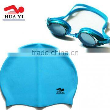 2012 Hot and new swimming caps and glasses swimming sets