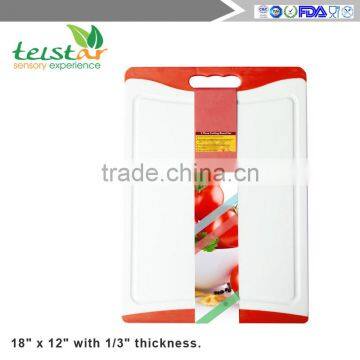 Multi Color Coded Cutting Board Set, 3 Piece Multi-functional plastic cutting board