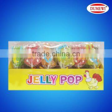 21g Cartoon Colored Fruity Soft Jelly Lollipop