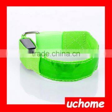 UCHOME Manufacture Directly Sell Reflective Armband Snap Wrap Arm Band,Colorful Flashing Armband With LED Light Arm Band photo-6