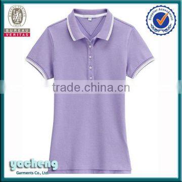 Fashion high quality plain wholesale polo shirts for women