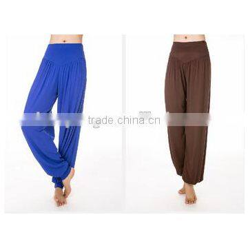 Shuoyang Women's Colorful Modal Fitness Gym Yoga Pants Wholesale Custom Bloomers Lantern Yoga Trousers photo-4