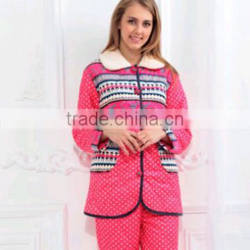 wholesale fasion sexy image Flannel woman pyjamas/pajamas