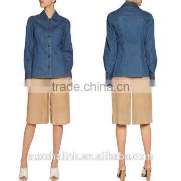 2016 New Style High Quality Denim Jacket Women Cheap Made in China photo-5