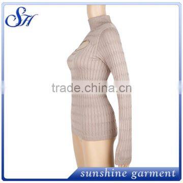 2017 Lates Design Fashion Womens High Neck Top photo-3