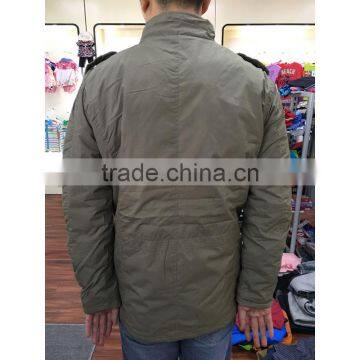Factory Connecting Heavyweight Padded Jacket Stock Apparel Coat photo-3