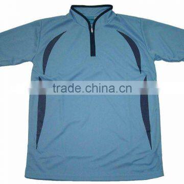 Custom 100% Polyester Short Sleeve Sport Shirt
